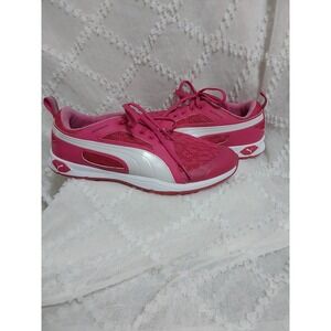 Puma Golf Shoes Womens 8‎ Pink White Waterproof Spikeless Sneakers 188673-05